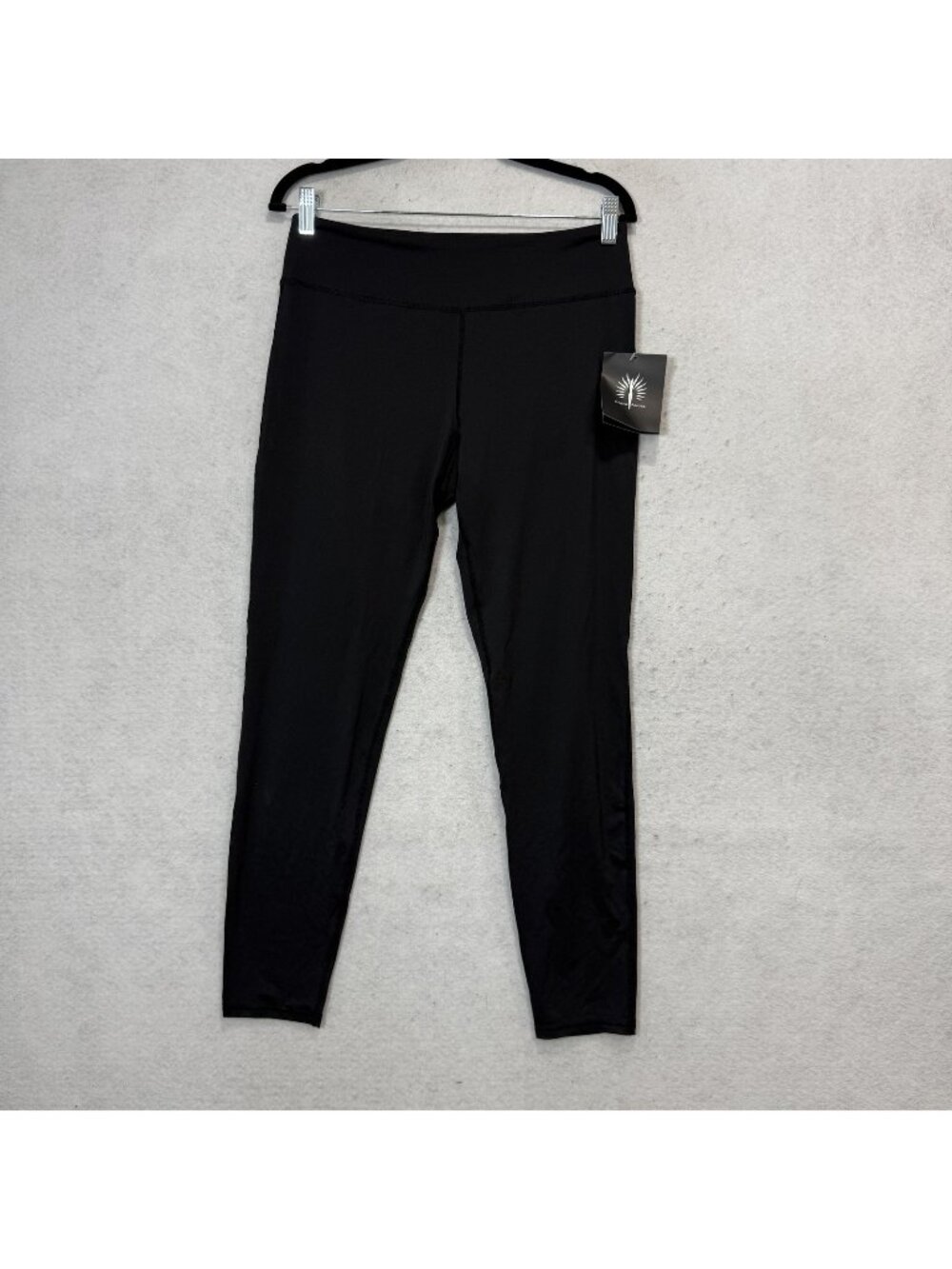 Snow Angel Leggings Womens Large Black Cybersilk Tight Base Layer Ski Ankle